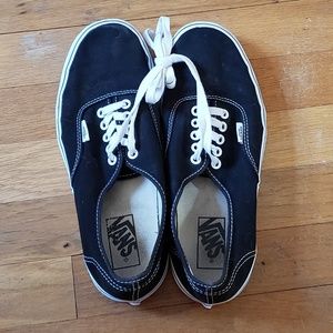 Black and white vans